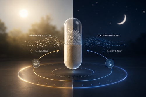 Timed-release capsule
